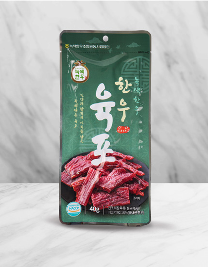 녹색한우 한우육포 40g