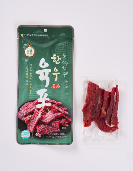 녹색한우 한우육포 40g