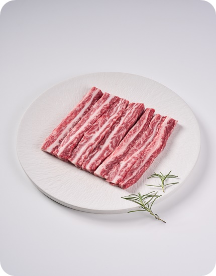 [무항생제] 녹색한우 1+등급 갈비살 300g(냉장)